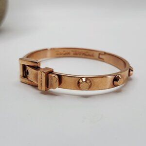 Michael Kors Astor Rose Gold Belt Buckle Studded Bracelet